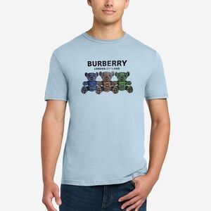 Burberry Blue Graphic Short Sleeve Tee